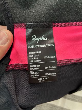 Culotte Invierno Rapha Negro Talla S