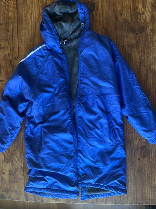 Parka natación azul y gris