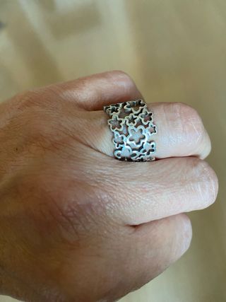 Anillo Tous Plata flores