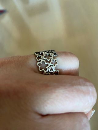 Anillo Tous Plata flores