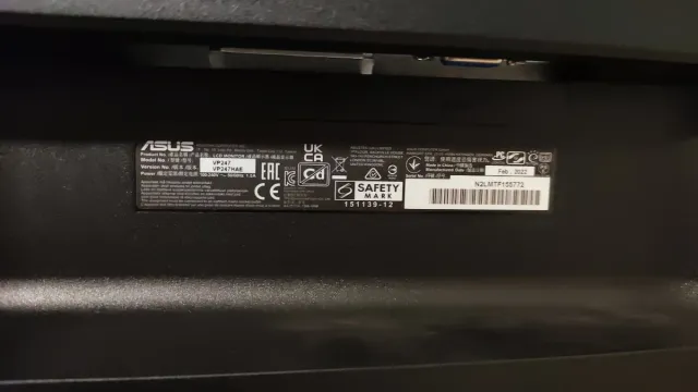 Monitor Asus VP247HAE 23,6 Negro