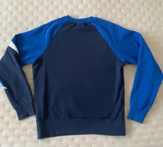 Sudadera Nike Swoosh Azul y Blanca