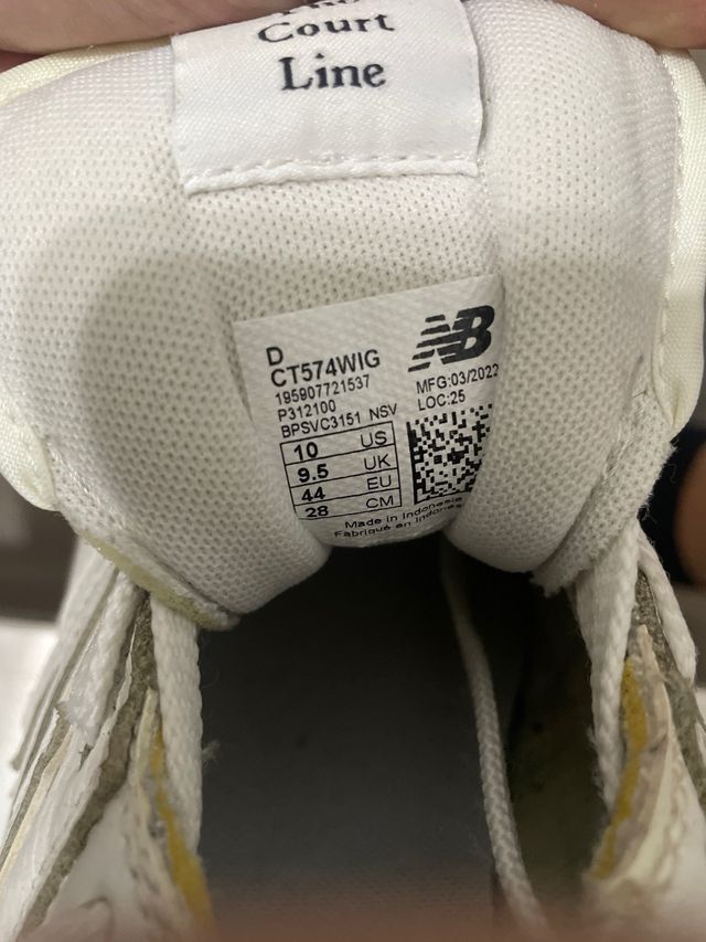 New Balance Blancas Goma Marrón Talla 44