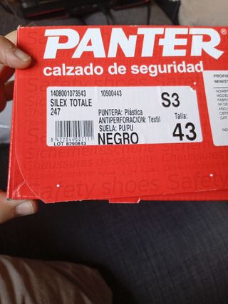 Botas de seguridad PANTERO negras