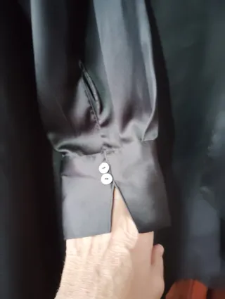 Vestido satén negro