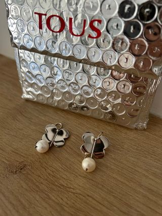 Pendientes Tous Perla Plata