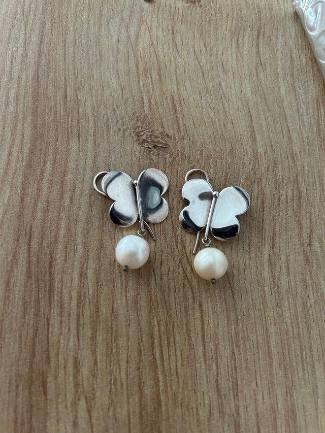 Pendientes Tous Perla Plata