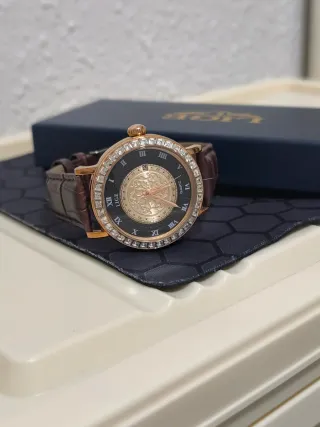 Reloj LIGE Mujer Negro y Dorado