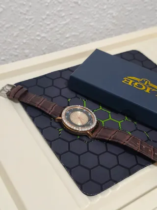 Reloj LIGE Mujer Negro y Dorado