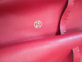 Bolso cubo mujer rojo con cadena