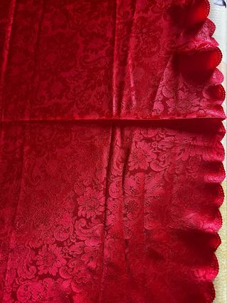 Tovaglia natalizia in raso rosso