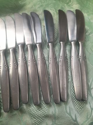 12 coltelli in acciaio inox