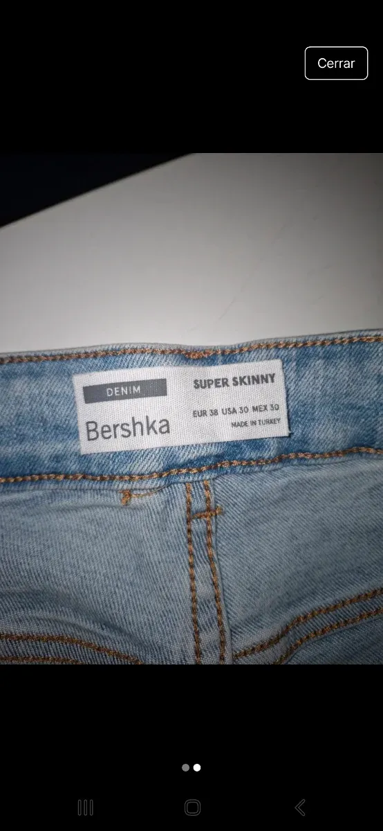 Pantalón Bershka hombre desgastado