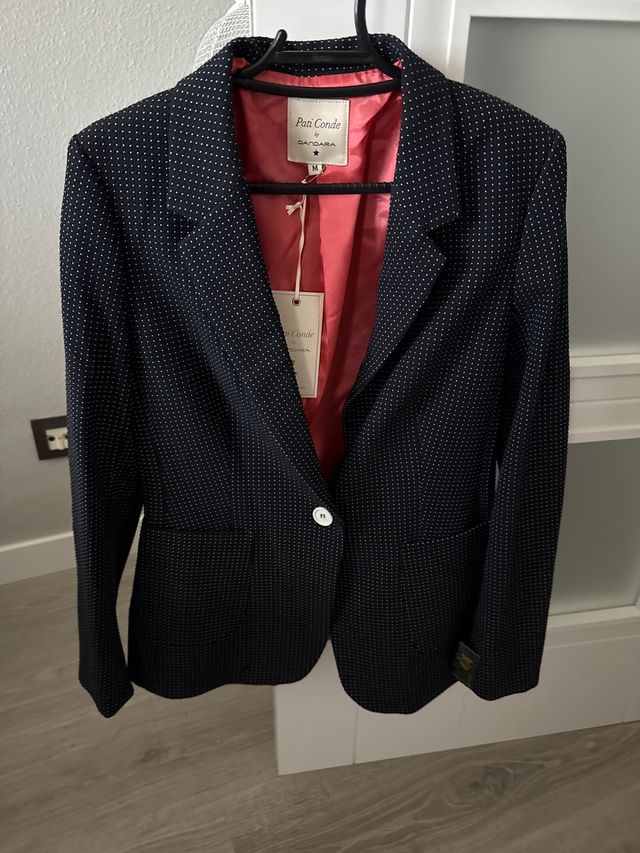 Chaqueta Pati Conde Negra Lunares Talla M