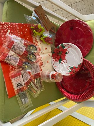 Kit tavola Natale tovaglia e accessori