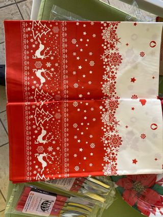 Kit tavola Natale tovaglia e accessori
