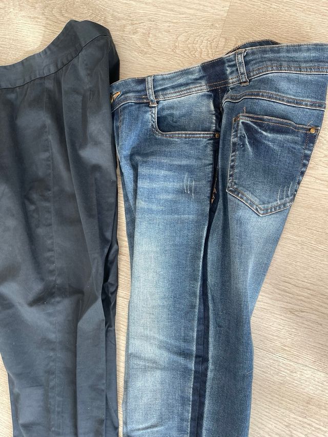 Lote 3 pantalones (azul, marrón)