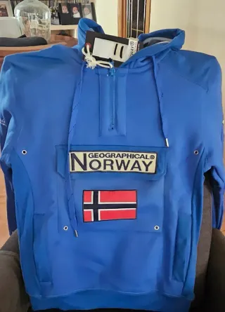 Sudadera Geographical Norway Azul