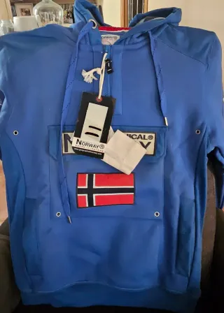 Sudadera Geographical Norway Azul