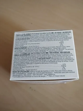 Vichy Mineral 89 Gel Sorbete Hidratación 48h