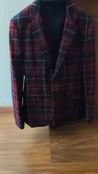 Chaqueta de cuadros caballero