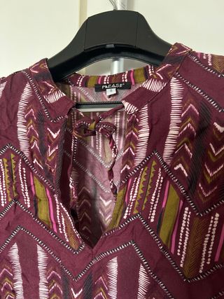 Blusa donna Please fantasia zig-zag