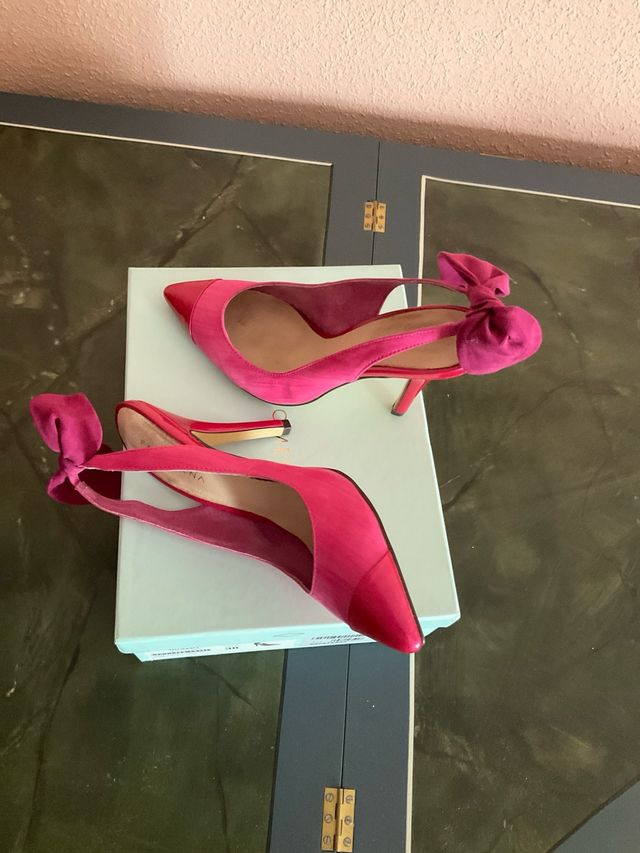 Zapatos de tacón PACOMENA rosa y morado