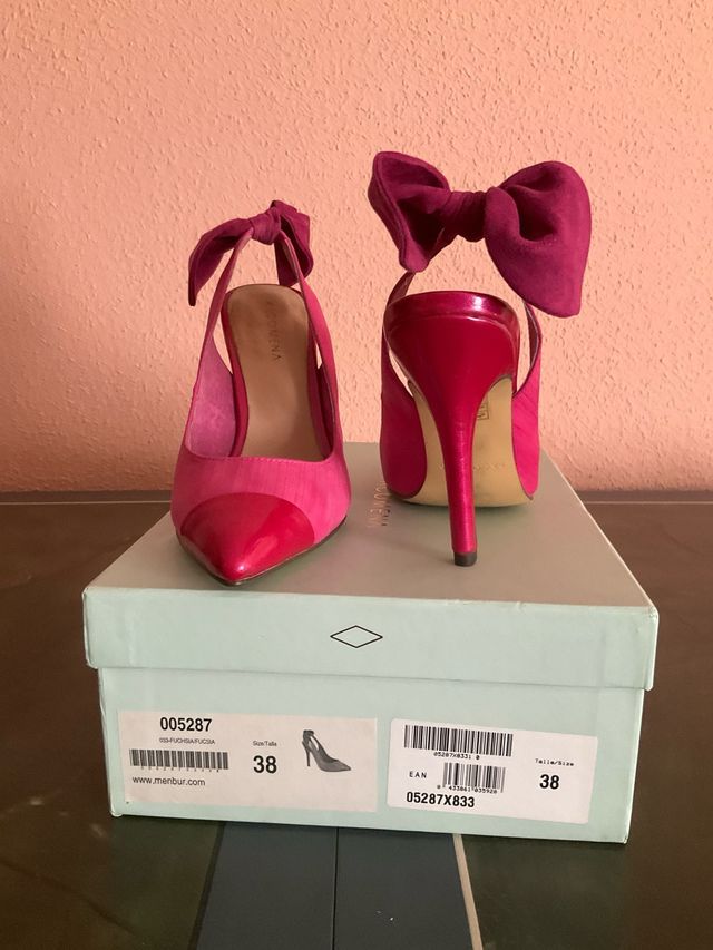 Zapatos de tacón PACOMENA rosa y morado