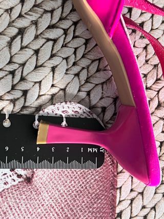 Décolleté slingback punta fucsia Tg 36