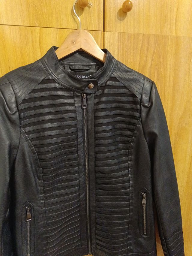 Cazadora Polipiel Negra