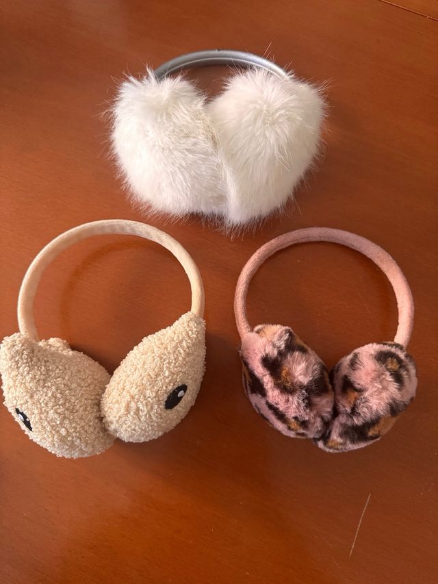 Lote 3 orejeras niña