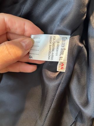 Americana acolchada de piel acolchada