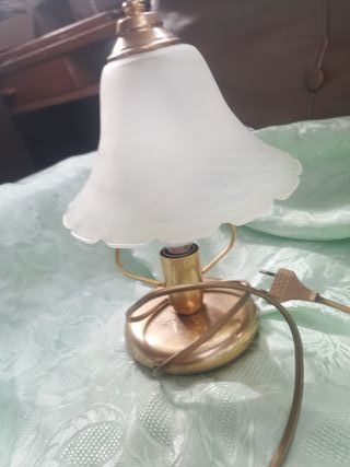Lampada vintage oro e vetro