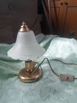 Lampada vintage oro e vetro