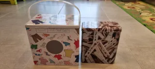 Scatole in latta porta mollette o altro