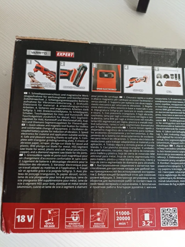 Einhell VARRITO Herramienta Multifunción Batería