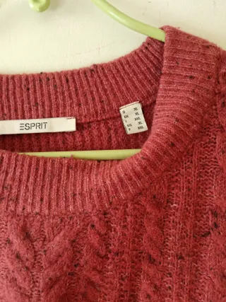 Jersey de lana de mangas  superlargas y abullonada