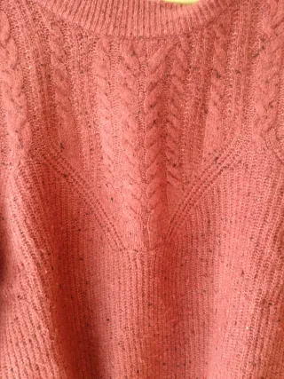 Jersey de lana de mangas  superlargas y abullonada