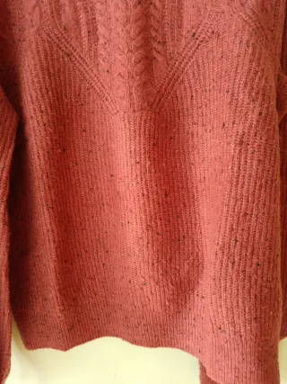 Jersey de lana de mangas  superlargas y abullonada