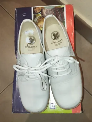 Zapatos Pablosky niño comunión blancos