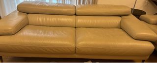 Divano Max Divani in pelle beige prezzo trattabile