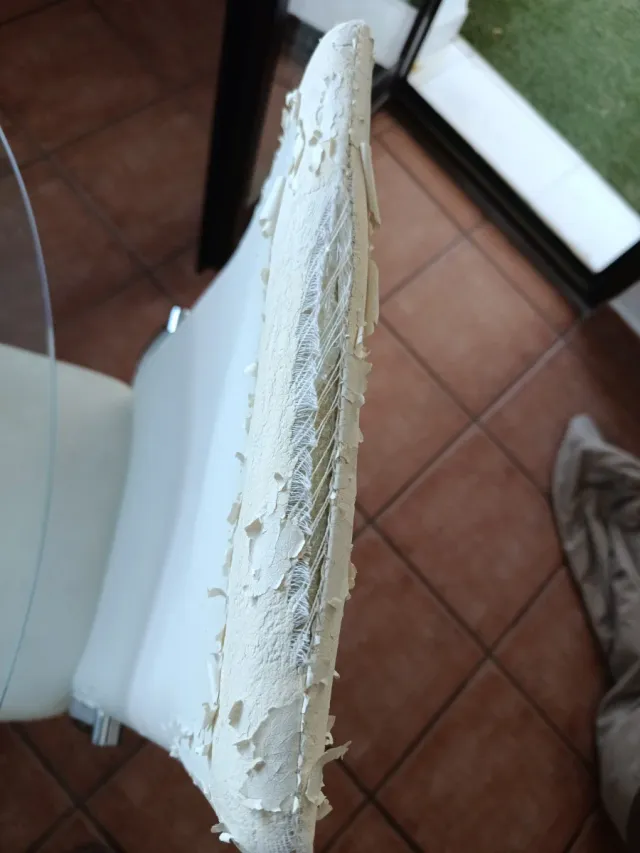 Juego de 4 sillas de comedor blancas