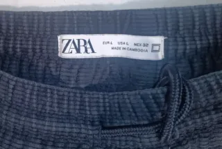 Pantalones pana Zara