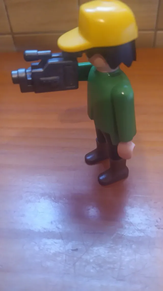 Playmobil cámara amarillo verde