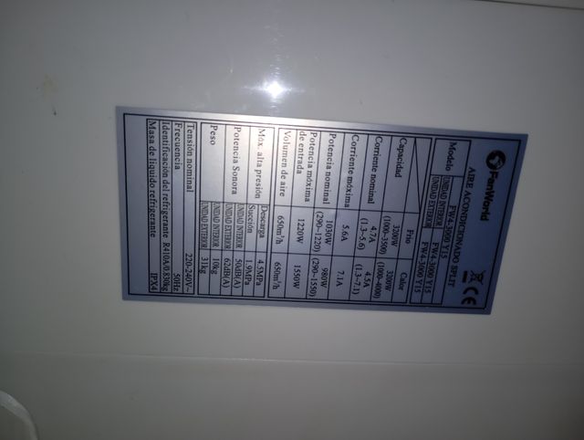 Aire Acondicionado Fanworld Inverter