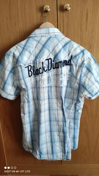 Camisa cuadros azul y blanco Jack Jones Talla L