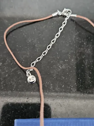 Gargantilla Corazón Rosa Swarovski Mariposa Plata