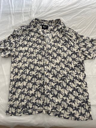 Camisa Estampada Palmeras Talla XL/44