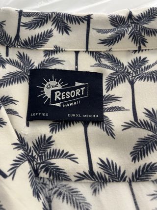 Camisa Estampada Palmeras Talla XL/44