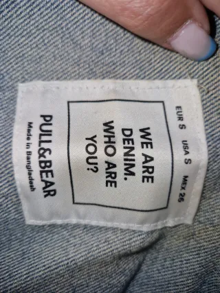 Cazadora vaquera oversize Pull and Bear Talla S